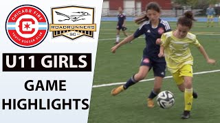 Chicago Fire vs Roadrunners  U11 2013 Girls Soccer Game Highlights April 28 2024 [upl. by Kazimir]