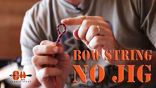 Make a Flemish Twist Bow String  NO JIG [upl. by Annelise]