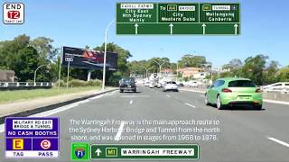 Sydneys North Shore to Sydney Airport via A1M1 and Sydney Harbour Bridge  Driving Video [upl. by Platto516]