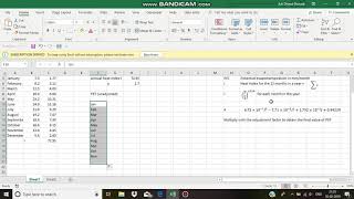 Potential evapotranspiration using Thornthwaites method [upl. by Oirasec267]