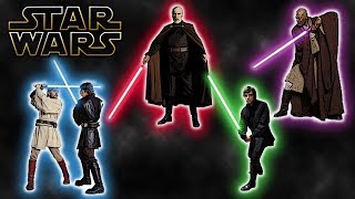 Different Lightsaber Combat Forms Canon  Star Wars Explained [upl. by Notnirb]