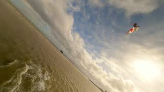 Flight Over Waves Kitesurfing Adventures at Wallasey Beach [upl. by Notla]