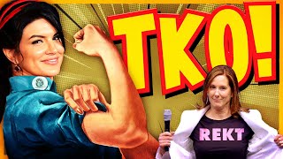 EXPOSED Kathleen Kennedy and Male Feminist PULVERIZED By Gina Carano [upl. by Neurath]