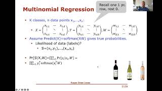 Machine Learning 12 Multinomial Logistic Regression and Softmax [upl. by Aihsekat]