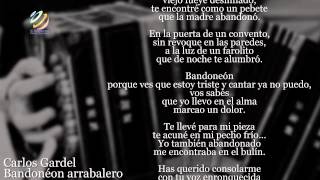 Carlos Gardel  Bandoneón arrabalero LetraLyrics [upl. by Omocaig]