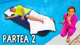 Partea 2 🌜😴 Toată NOAPTEA în PISCINĂ 🏊 [upl. by Isabel]