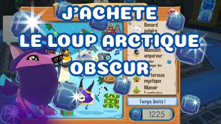 Animal Jam  Achat du loup arctique obscur 15 000 saphirs  lot de Noël [upl. by Kenyon56]