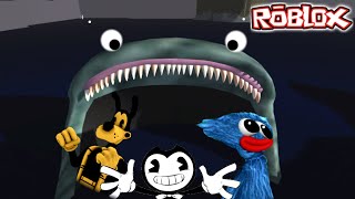 BENDY AND BORIS VS GIANT SHARK BATIM Roblox [upl. by Fergus]