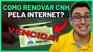 COMO RENOVAR CNH PELA INTERNET RENOVAÇÃO ONLINE  PASSO A PASSO [upl. by Mouldon]