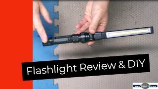 Harbor Freight 390 Lumen Magnetic Slim Bar Folding LED Work light Review [upl. by Yardley]