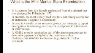 Part 1  How To Use The Mini Mental State Examination [upl. by Ayanad851]