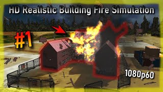 Realistic Building Fire Simulation 1  Detonate 12 now in HD 60 FPS [upl. by Elocal]