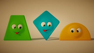 Shapes Song  SingAlong Kids Songs 4 [upl. by Idoux]