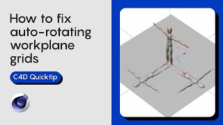 Stop the workplane grid from rotating automatically  Beginner  Cinema 4D [upl. by Jak]