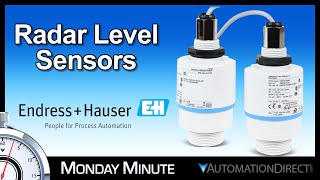 EndressHauser Radar Sensor  Monday Minute at AutomationDirect [upl. by Traci]