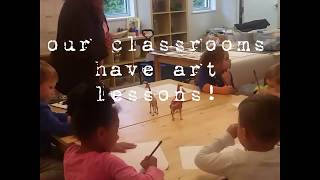 Reggio Emilia Inspired Preschool in Bristol CT Art Lessons [upl. by Sparky]