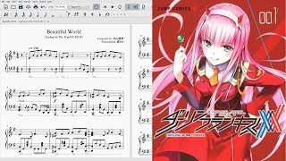 Beautiful World  Darling In The FranXX ED 3  Violin Cover [upl. by Enajharas]