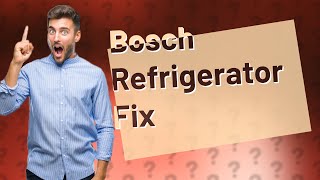 Why is my Bosch refrigerator not making ice or water [upl. by Nylkaj]