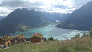 NORWAY Hike to Raksetra in Loen Stryn [upl. by Arocahs]