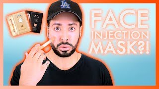 INJECTION SHEET MASK Oozoo Sheet Mask Review  Alejandro [upl. by Yelnet]