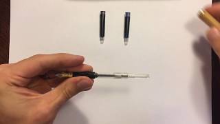 How to Refill a Fountain Pen with Ink Cartridges [upl. by Penney]