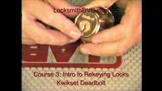 03 02 Course 3 Part 2  How to Rekey Locks  Kwikset and Schlage Locks [upl. by Eimmak]