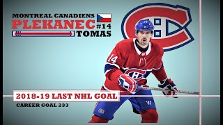 Tomas Plekanec 14 ● Last NHL Goal 201819 Season HD [upl. by Enimzzaj]