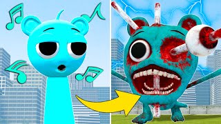 EVOLUTION OF NEW HORROR SKY BLUE SPRUNKI in Garrys Mod [upl. by Nowaj]