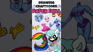 🦄CraftyCorn💜  SMILING CRITTERS🌈 pApeR dOlL ARTY PIE🥧artchallenge crafts Japan anime handmade [upl. by Brinkema]