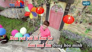 Karaoke Con Bướm Xuân  Hồ Quang Hiếu Beat [upl. by Ayikin674]