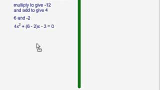 Solve a Quadratic by Factoring  Simple Trinomial and Complex Trinomial [upl. by Einafets]