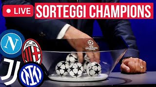 SORTEGGI Champions League in diretta 🔴⚽ Girone Napoli con Ajax Liverpool e Rangers [upl. by Merrie]