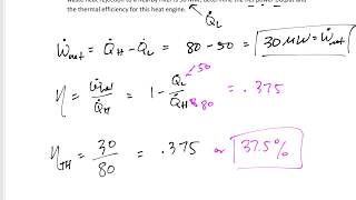 Thermodynamics  63 Heat Engines  examples [upl. by Melesa]