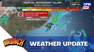 Brunch  ‘Julian’ weakens into tropical depression – Pagasa [upl. by Malas75]