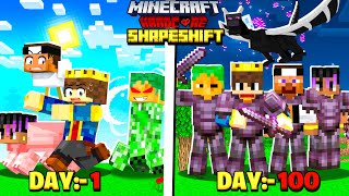 FINALE  100 Days in SHAPESHIFTING Hardcore Minecraft 😰 [upl. by Ocnarf]