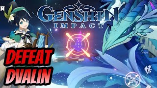 Venti First Fight with Dragon 🐉🐉  Stormterror Dvalin  Genshin Impact  Abhishek DEV Gaming [upl. by Mitch471]