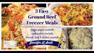 3 Easy Freezer Casseroles Using Ground Beef [upl. by Samantha]