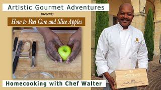 How to Peel Core and Slice Apples Technique [upl. by Connors602]