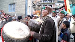 Traditional dholdamau gives grand welcome to the gods on arrival of their palanquin [upl. by Tena]