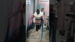 gait training for quadriplegic patient at CP child center with Dr Mohsin Ali 03215255431 child [upl. by Amilah751]