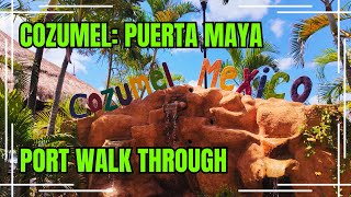 Cozumel Port Puerta Maya Complete Walk Through [upl. by Jeroma679]