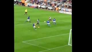 Newcastle United 10 Leicester City Gabriel Obertan Goal 71 mins [upl. by Beauchamp]