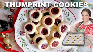 Thumbprint Cookies Cookies  Super Easy Holiday Recipe [upl. by Massarelli]