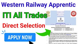 Western Railway Apprentice Apply online Western Railway form kaise bhare 2024 [upl. by Berkly]