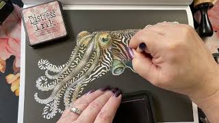 Intricate Ink Animals in Detail by Tim Jeffs  Cuttlefish [upl. by Constantina]