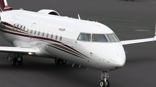 Mitsubishi Challenger 850 operated by Set jet taxi and departure at Scottsdale Airport [upl. by Eelreveb]