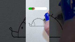 How To Draw a Hedgehog step by step for Kids 🦔 [upl. by Ijuy562]