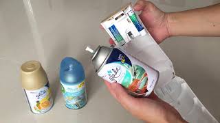 Glade Automatic Air Freshener Spray Review and does it work with Air Wick refills [upl. by Alled]