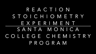 SMC Chem 11 Reaction Stoichiometry of IronPhenanthroline Complex Ion [upl. by Amol821]