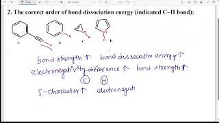 The correct order of bond dissociation energy  indicated CH bondneetchemistry neetexam [upl. by Suryc237]